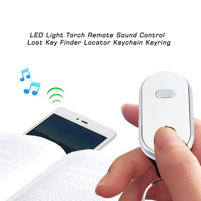 LED Smart Key Finder controllo del suono allarme Anti perso Tag borsa per bambini localizzatore di animali domestici trova chiavi portachiavi Tracker
