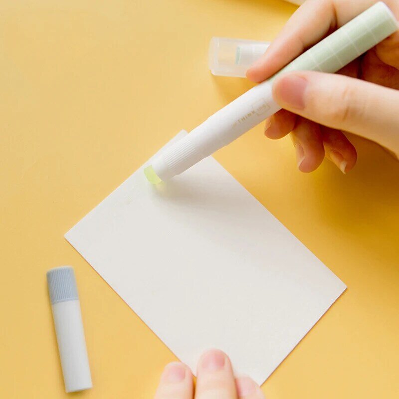 Cute Glue Stick Pen Shape Solid Color Glue Stick DIY Scrapbooking Diary Notebook