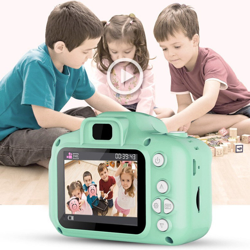 juguetes de cámara para niños pantalla HD de 2,0 pulgadas cámara de vídeo de proyección de 1080P Mini cámara Digital para niños 2 megapíxeles 
