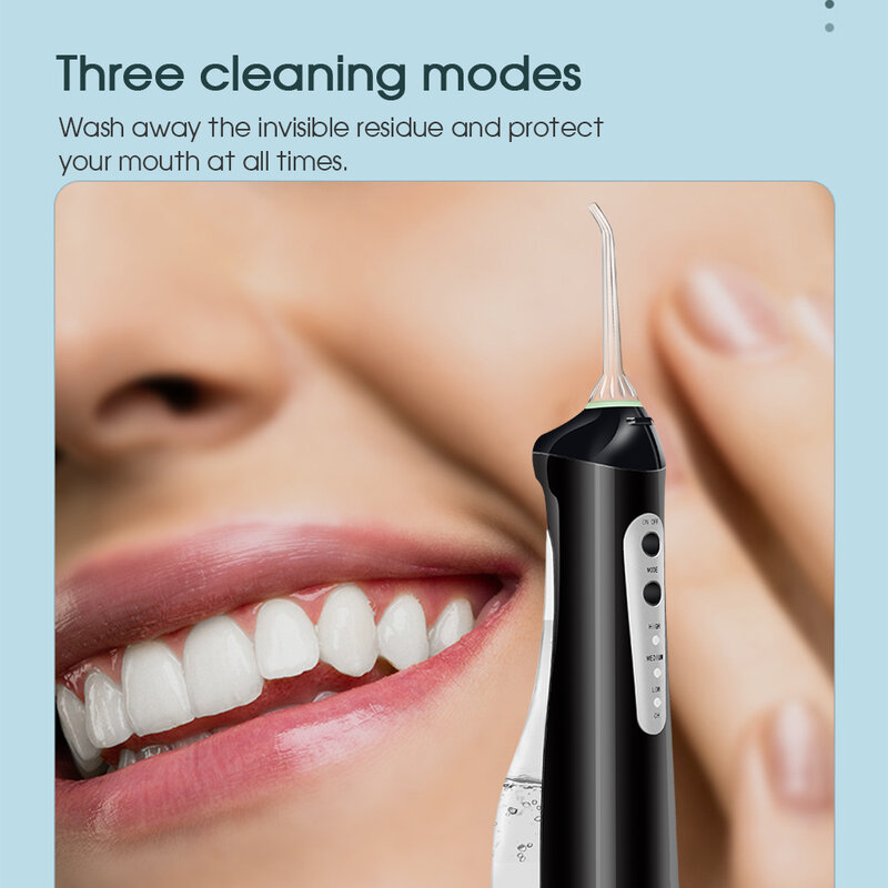 Boi-강력한 치과 워터 픽 제트 치아 클리너, Usb 충전식 휴대용 구강 세척기
