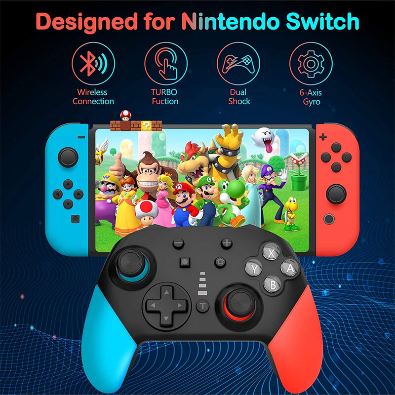Беспроводные профессиональные контроллеры для Nintendo Switch, профессиональный удаленный джойстик для switch controller /lot