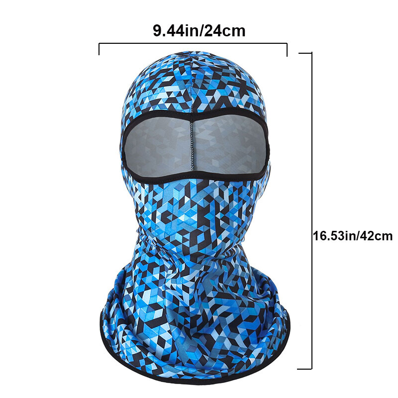 Eliteson-máscara de ciclismo para motocicleta, proteção facial com camuflagem militar, para verão, proteção contra o sol, para motos