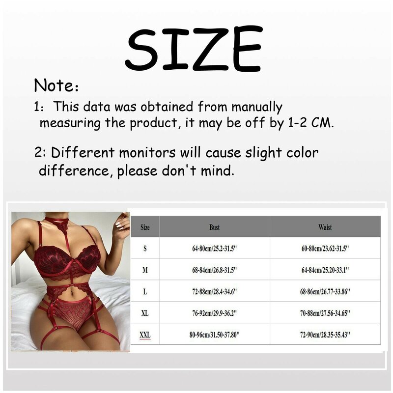 Conjunto de lingerie feminina mais tamanho tentador sutiã de renda crochê recorte teddy bordado gaze roupa interior conjunto com liga sexy nightwear