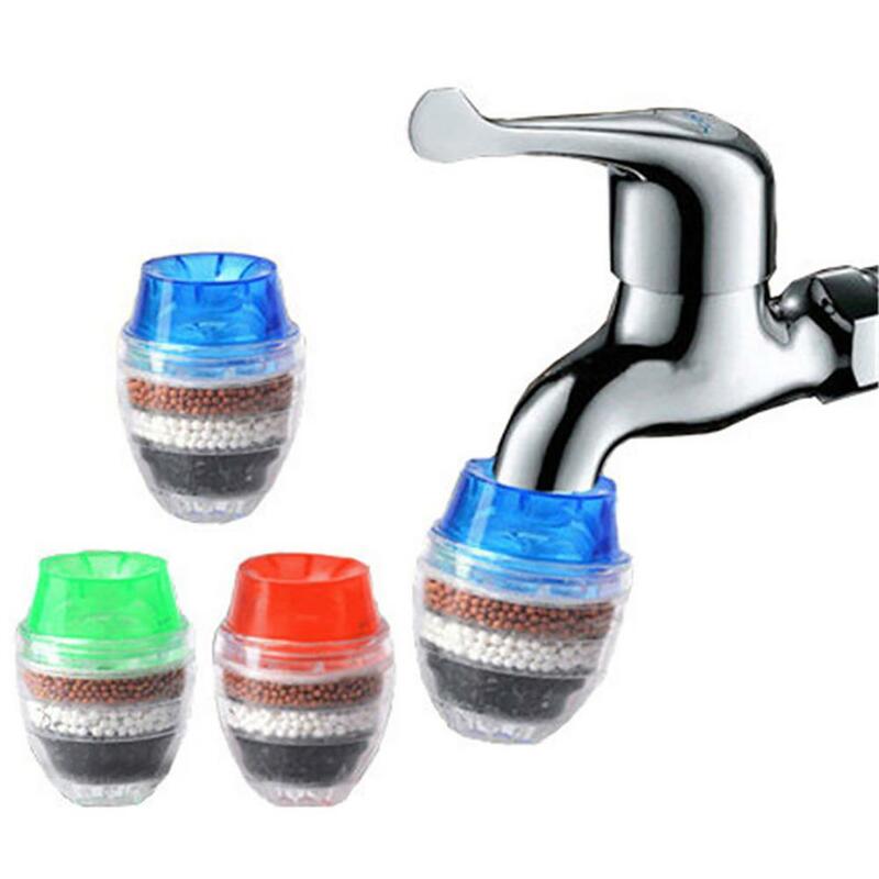 5 schichten Aktivkohle Wasserfilter Küche Tap Filter Bad Wasserhahn Filter Reinigung Werkzeug für Den Heimgebrauch