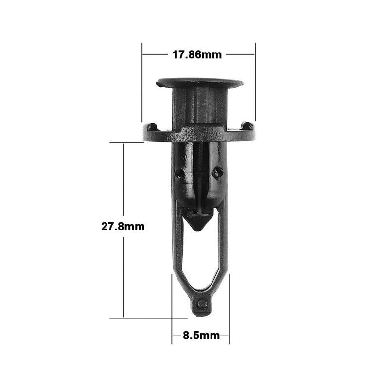 Rebite fixador para toyota #100-52161 9mm, clipes fixadores de nylon para automóveis com 02020 peças