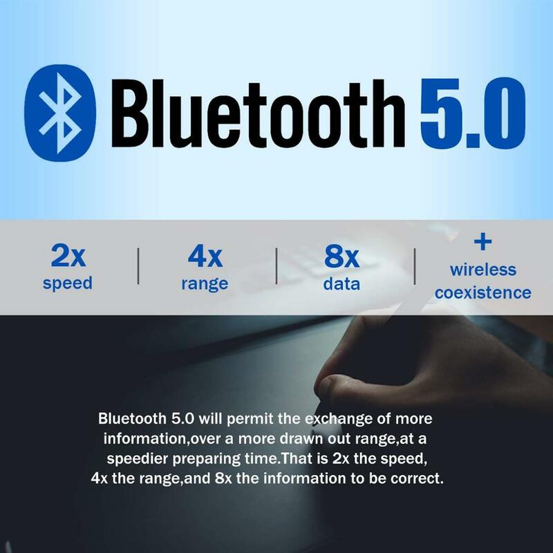 อะแดปเตอร์ไร้สาย USB Bluetooth 5.0สำหรับคอมพิวเตอร์ Bluetooth Dongle USB Bluetooth 4.0อะแดปเตอร์ PC ตัวรับสัญญาณ Bluetooth