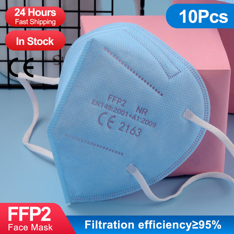 Masque facial kn95 ffp2, PM2.5, protection respiratoire, produit de marque espagnole