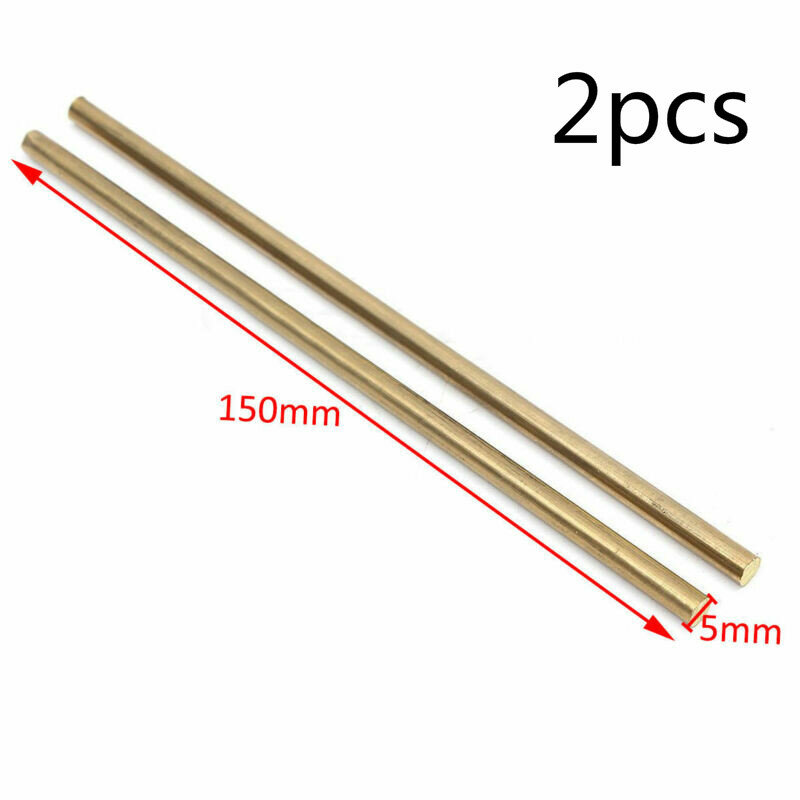 2pcs5x150mm long brass solid round rod, DIY hardware brass round rod round wire tube model making