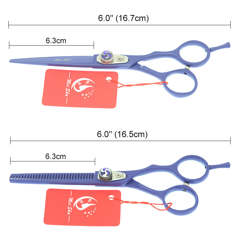 Meisha 6 polegada japão aço profissional tesoura de cabeleireiro barbeiro tesoura conjunto tesoura corte cabelo a0105a