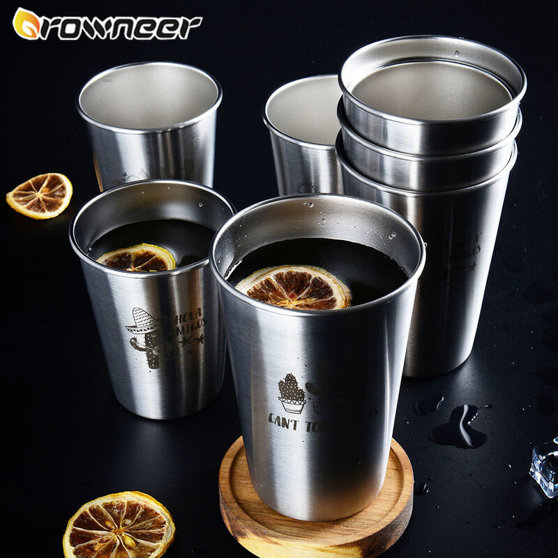 304 Stainless Steel NorthernEurope Ins Industry Style Spray Paint Beer Cup Cold Water Drinks Cup Household Office Use Gargle Cup