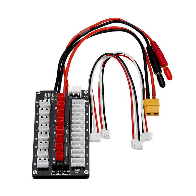 High quality 2-3S Parallel Charging Board JST Plug Para Board for IMAX B6 ISDT Q6 D2 Charger