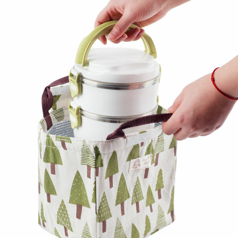 Portable Insulated Lunch Bag Fresh Cooler Snack Picnic Thermal Food Tote Carry Case Storage Bags
