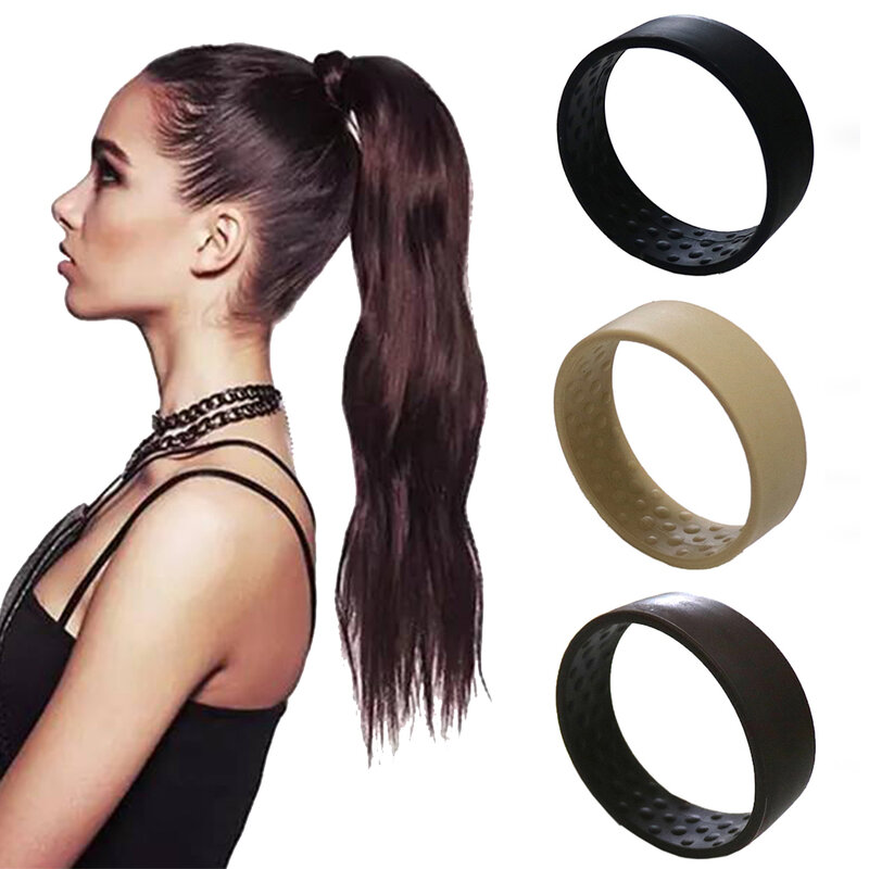 Bandes de cheveux élastiques pliables en Silicone pour femmes et filles, élastiques extensibles magiques, simples, multifonctions, accessoires pour cheveux