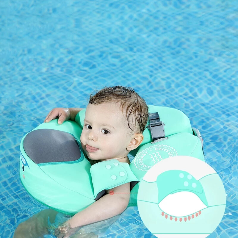 Novo bebê flutuador infantil nadadores não-inflável float criança deitado anel de natação cintura float anel flutuador piscina brinquedo nadar treinador