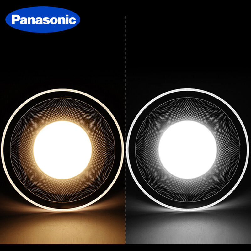 Panasonic – Spot lumineux Led encastrable pour le plafond, lumière à intensité réglable, luminaire d'intérieur, idéal pour une chambre à coucher ou une cuisine, 3/5W, trois couleurs