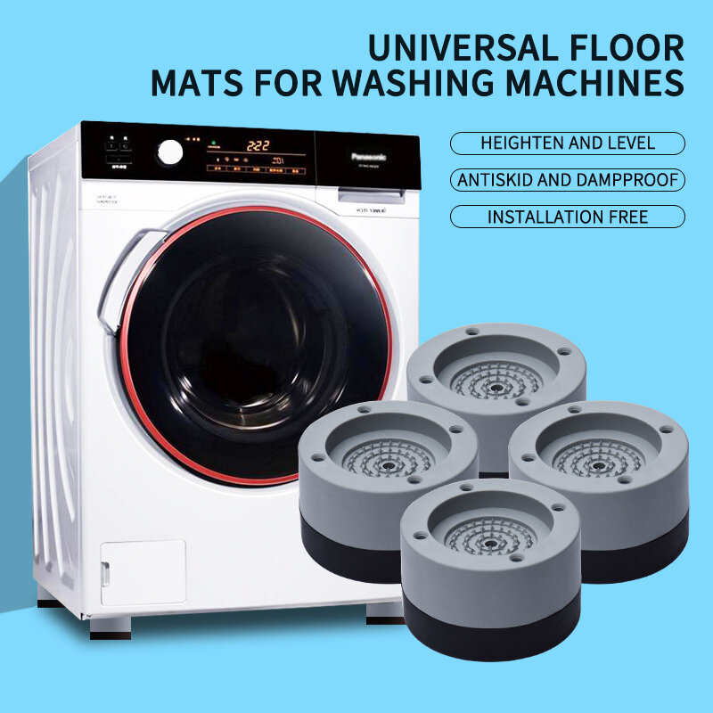 Anti-slip And Noise-reducing Washing Machine Feet Non-slip Mats Refrigerator Anti-vibration pad 4pcs Kitchen Bathroom Mat