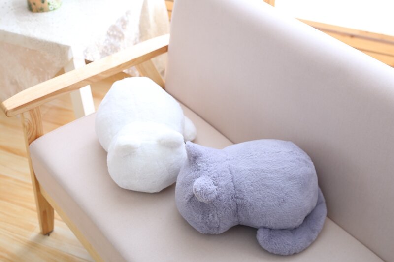1pc dropshipping Cat plush cushions pillow Back Shadow Cat Filled animal pillow toys Kids Gift Home Decor For Christmas present