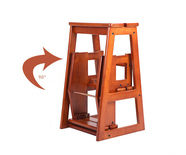 Современный многофункциональный трехступенчатый стул, кухонная мебель, складной деревянный стул, Ступенчатая лестница для дома