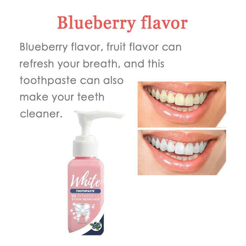 ยาสีฟันขจัดคราบควันกาแฟกำจัดฟันสดเหงือกต่อสู้ Whitening เลือดออกยาสีฟันยาสีฟันสิ่งสกปรก K1E3