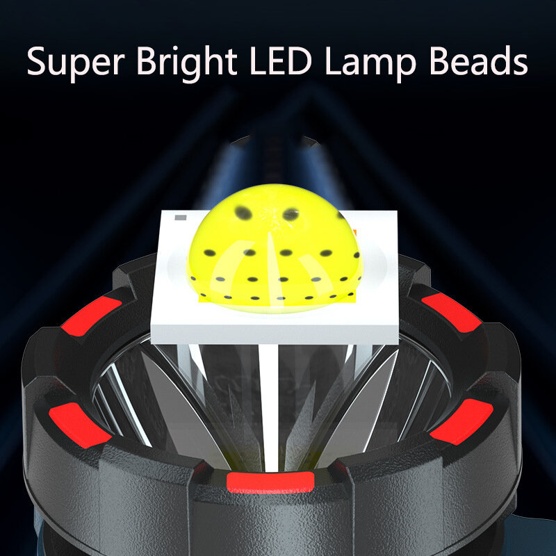 LED แบบพกพาสปอตไลท์ไฟฉาย Searchlight หลอดไฟ35W 4800MAh Super Bright สำหรับฉุกเฉินกลางแจ้ง Searchlight ซัง