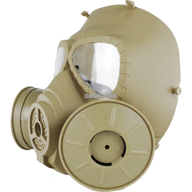 Máscara de gás tático militar airsoft paintball esportes anti-nevoeiro máscara facial completa exército combate cs wargame respirável crânio máscara