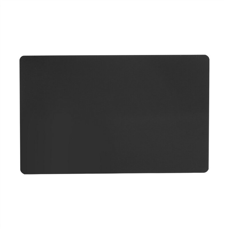 50 pçs preto impressionante espaços em branco marca laser gravado metal visita visita cartões de nome cartão de visita personalização