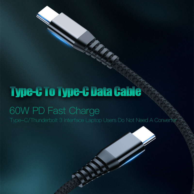 Usb tipo c para usb c cabo para xiaomi huawei p20 10 20 30 pro carga rápida 4.0 usbc pd carregador de carregamento rápido USB-C tipo-c cabo