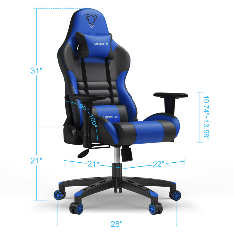 Furgle – chaise de Gaming en cuir pour ordinateur, mobilier de bureau Wcg, de course