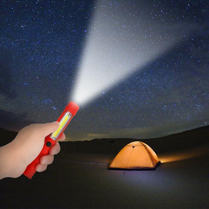 Portable Mini Light Working Inspection light COB LED Multifunction Maintenance flashlight Hand Torch lamp With Magnet AAA