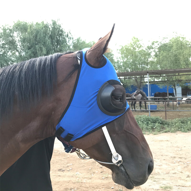 คุณภาพสูงสายรัดอุปกรณ์สายรัดWindproofหน้ากากSpeed Raceแว่นตาตาข่ายTrachoma-Proof Horse Headฝาครอบ