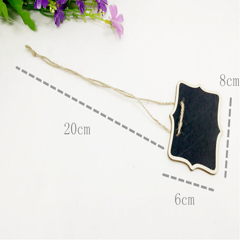 1pcs/lot 6*8cm Creative and unique Writable wooden hangtag With a rope decoration multi-purpose