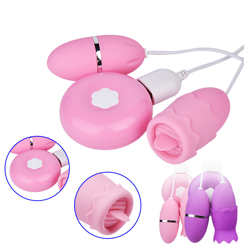12 Mode Oral sexe langue lécher vibrateur mamelon Clitoris stimulateur vibrant oeuf Sex Toy pour les femmes masturbateur Vaginal
