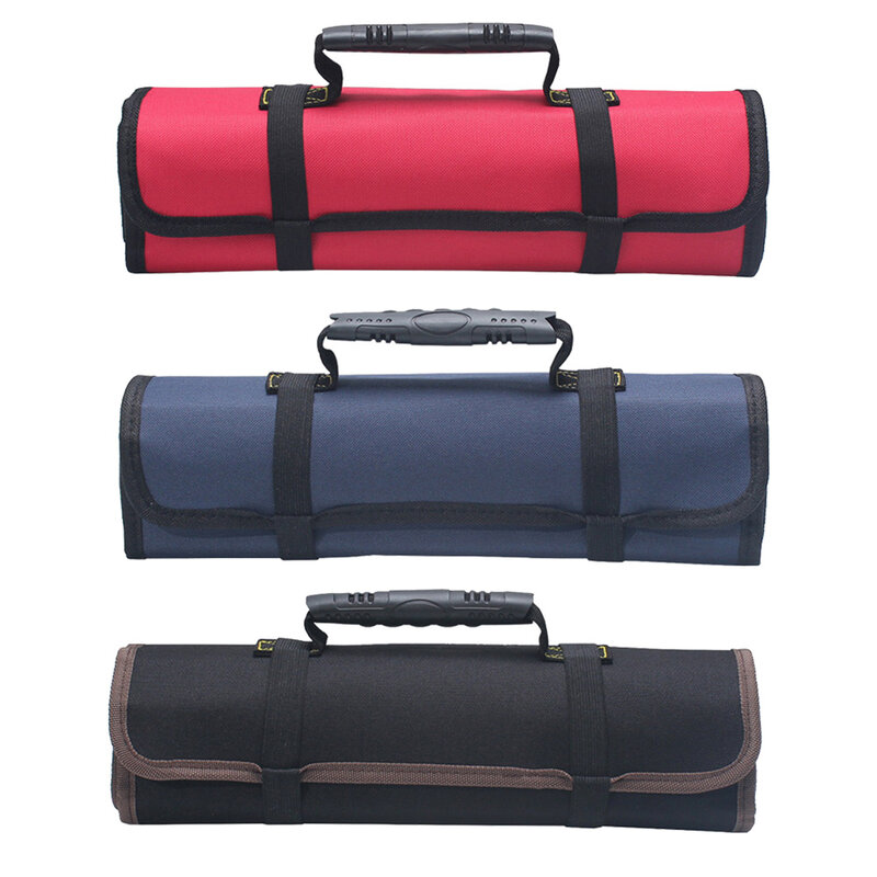 Draagbare Gereedschapstas Custom Oxford Doek Vouwen Kit Roll Opvouwbaar Storage Pocket Draagbare Flap Kleine Tool Case Bag
