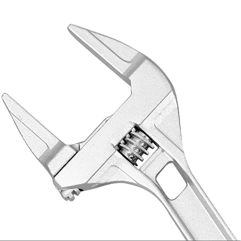 Uniwersalny klucz zatrzaskowy ze stopu aluminium krótki trzonek duży haczyk klucz nastawny Spanner łazienka naprawa narzędzi