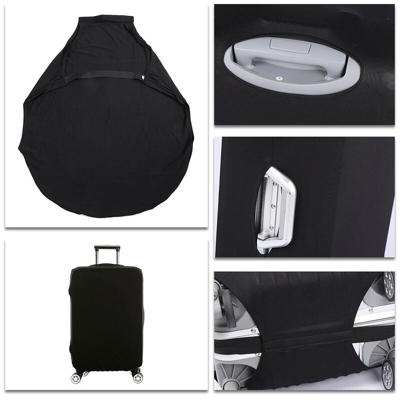 Funda de equipaje elástico para viaje, Protector de tela elástica con cremallera para maleta, accesorios de viaje