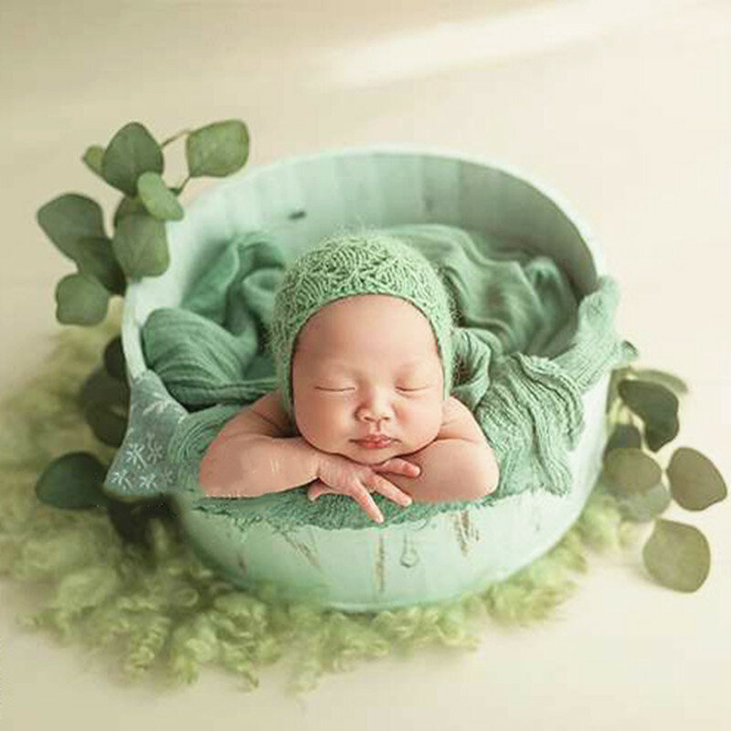 Fotografía de recién nacido accesorios de fotografía de bebé foto Props bebé estudio Accessori de barril de madera recién nacido a Accessori
