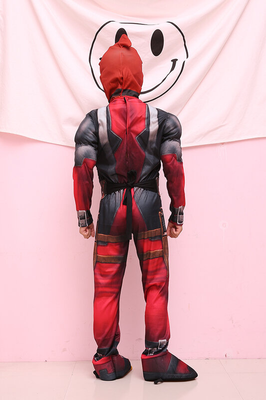 New Magic Deluxe Boys Deadpool Costume Children Muscle Movie Halloween Carnival Party Cosplay Costumes