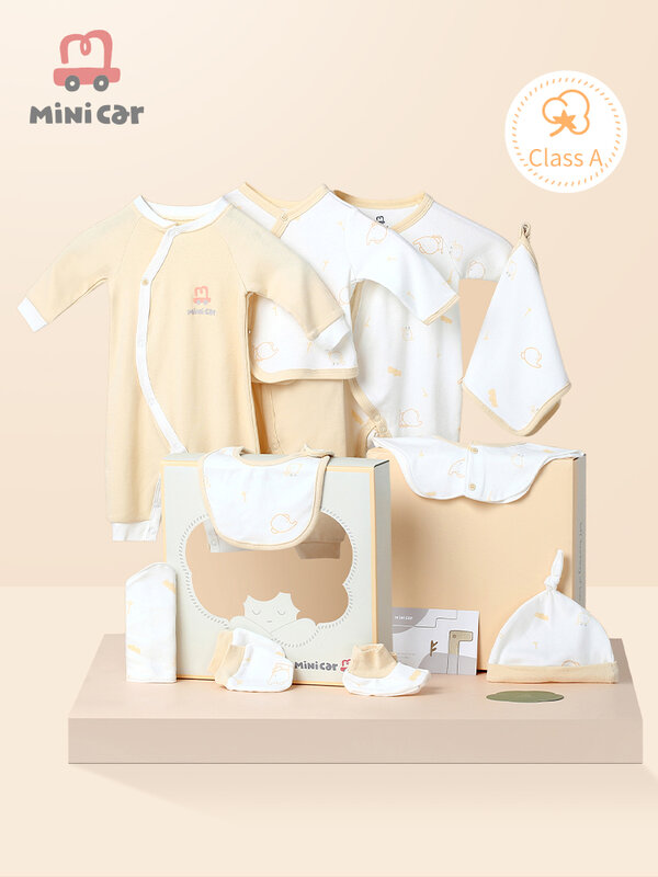 Conjunto de ropa de algodón puro para recién nacido, traje Unisex para niños de 0 a 9 meses, para otoño e invierno, 13 piezas