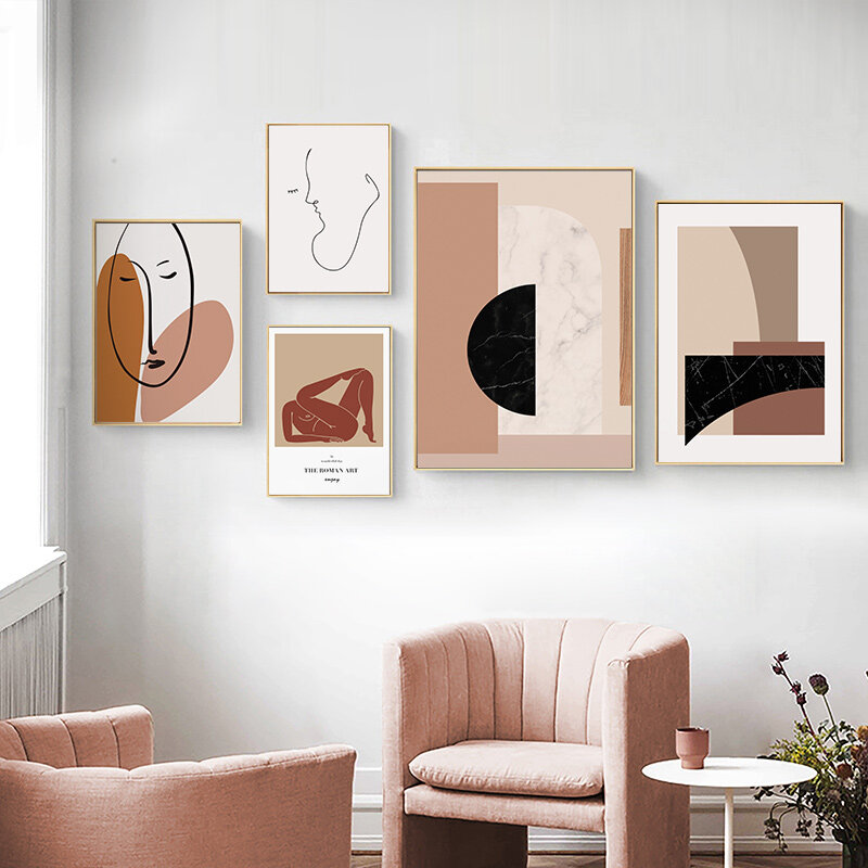 AAHH obraz na płótnie obraz olejny na ścianę skandynawski abstrakcyjny obraz na płótnie do salonu dekoracja ścienna artystyczny dom bez ramki