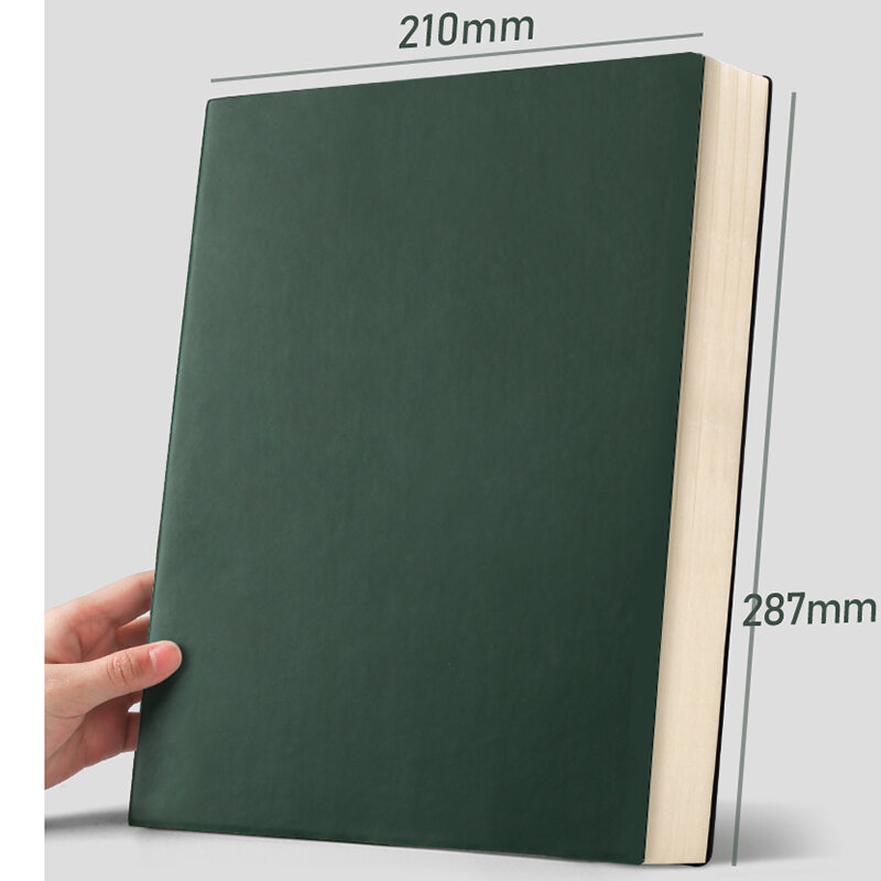 A4 Super Thick Notepad Students Cute Notebook Retro Colors Creativity Stationery 416 pages Pu cover Notebook School Supplies