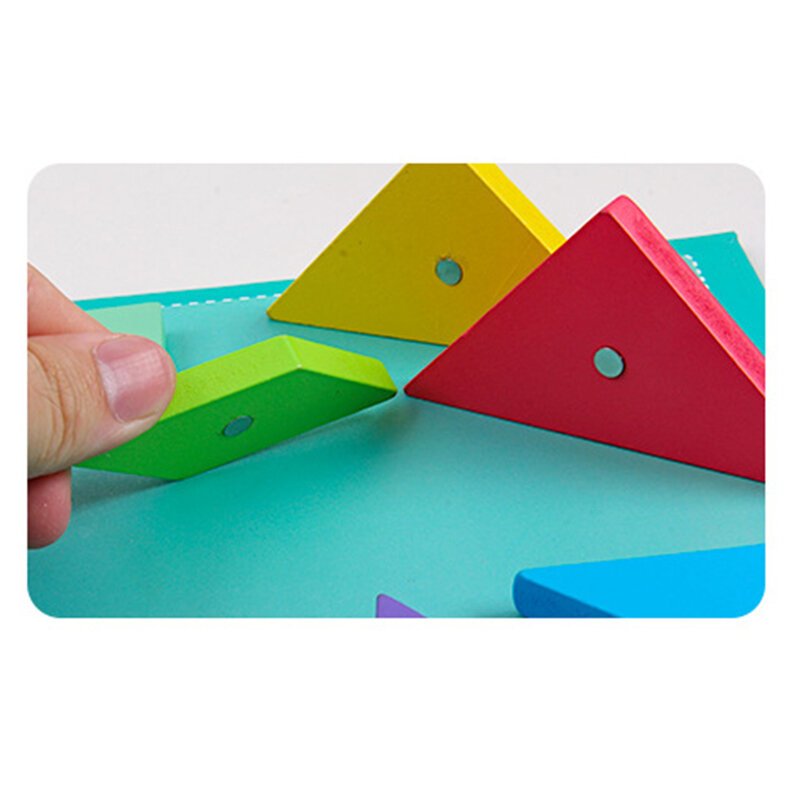 3D Magnetische-Ed Puzzel Tangram Spel Montessori Leren Educatief Tekentafel Games Speelgoed Cadeau Voor Kinderen Brain Tease