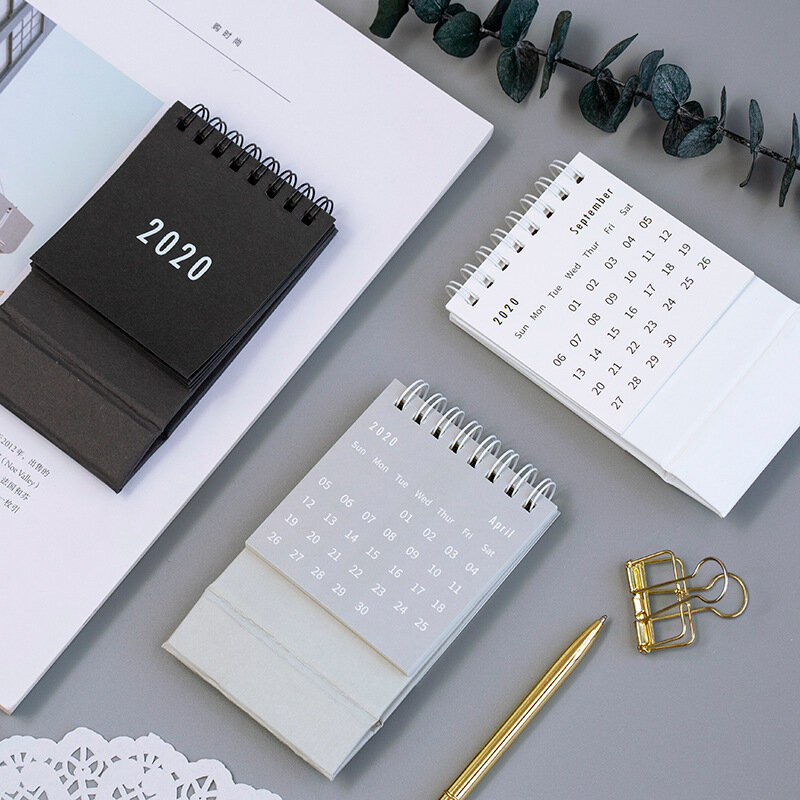 2022 Gift Calendar Delicate Simple Desk Refreshing Mini Desktop Note Coil Calendar Book Office School Supplies