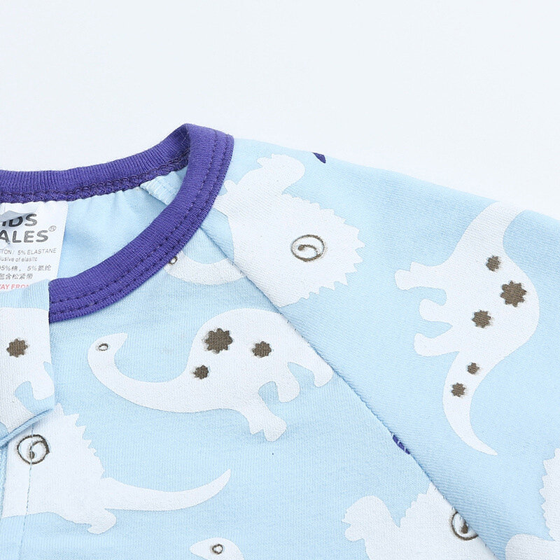Cartoon Kids letnie ubrania bawełniane z krótkim rękawem odzież dla noworodka chłopcy pajacyki moda Ziper śpioszki dla niemowląt 3-24 miesięcy