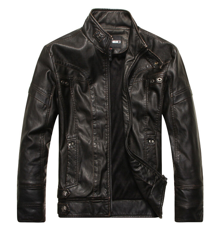 Kurtka męskie płaszcze odzież wierzchnia motocykl Biker mężczyzna biznes kurtka zimowa skóra mężczyzna wiatroszczelny czarny brązowy płaszcz 5XL