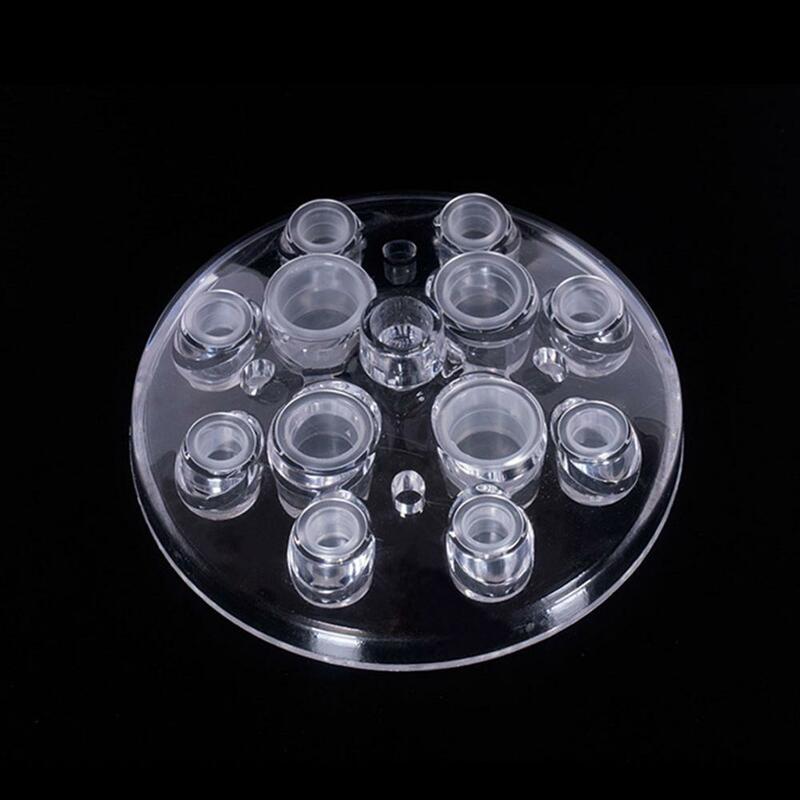 Disposable Plastic Microblading Tattoo Ink Cup Permanent Makeup Pigment Clear Holder Container Cap Tattoo Accessory 100pcs S/M/L