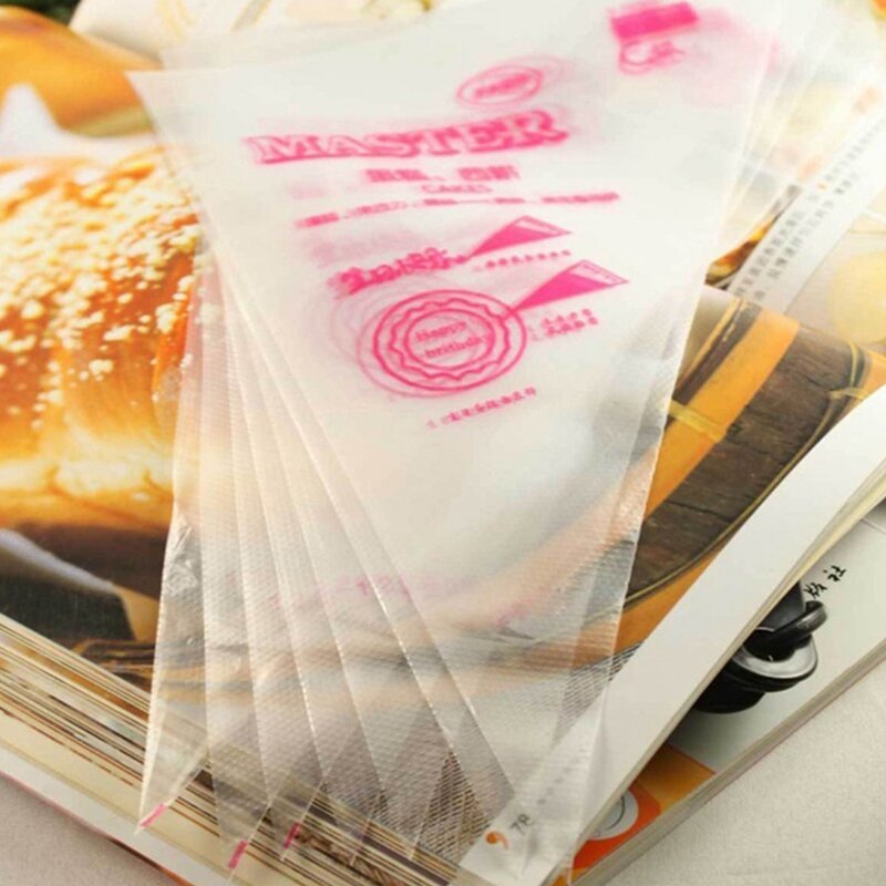 300 Pcsทิ้งถุงขนมเค้กตกแต่งห้องครัวIcingอาหารเตรียมกระเป๋าCupcake Pipingเครื่องมือสำหรับเบเกอรี่