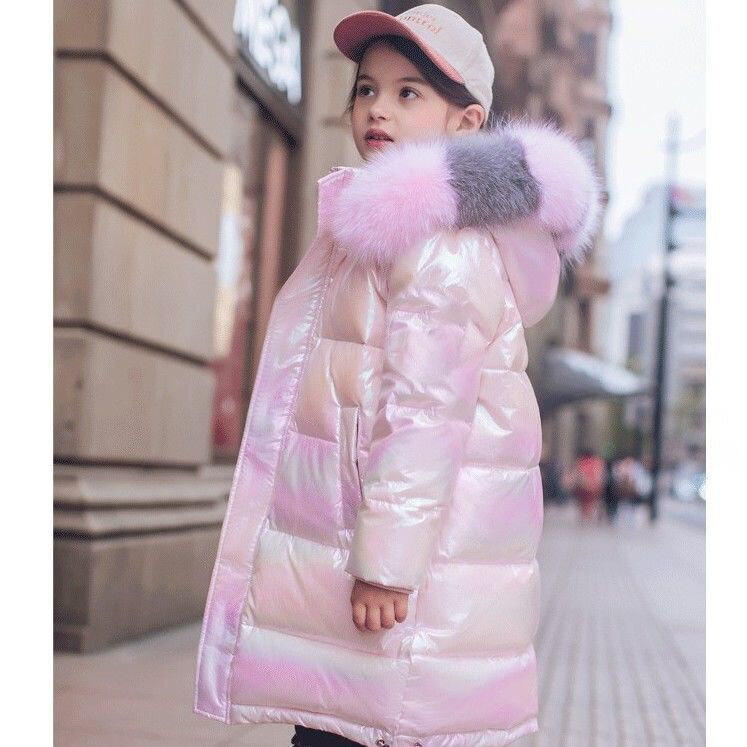 2021Girls Winter Colorful Bright Warm Down Padded Jacket Coat