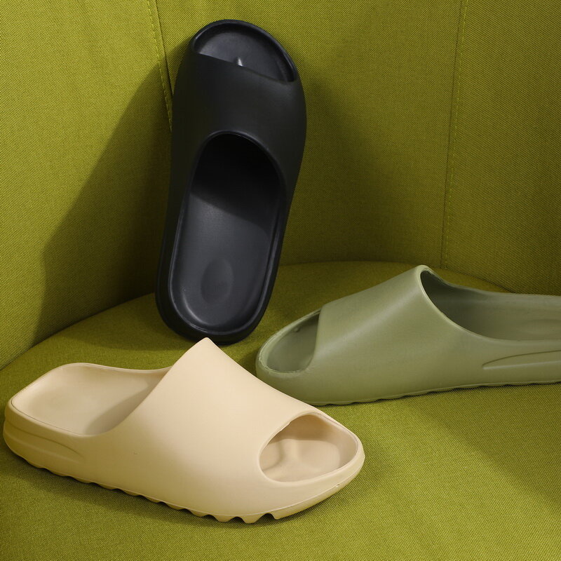 2021 Baru Pria Sandal Dalam Ruangan Rumah Musim Panas Pantai Ourdoor Slide Wanita Padat Slipers Platform Mules Sepatu Wanita Flat Zapatos