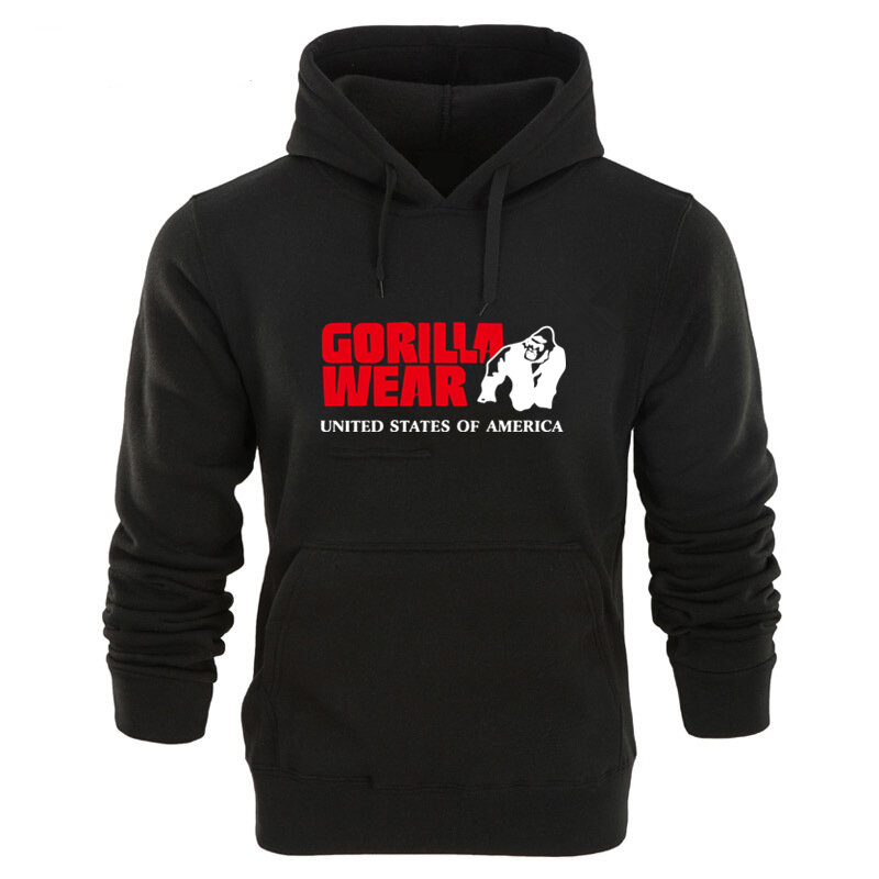 Brand Men's Hoodie Men's Casual Hoodie Sweatshirt Men's Printed Hoodie Top Gorilla Wear Fashion 2020 Spring and Autumn Style