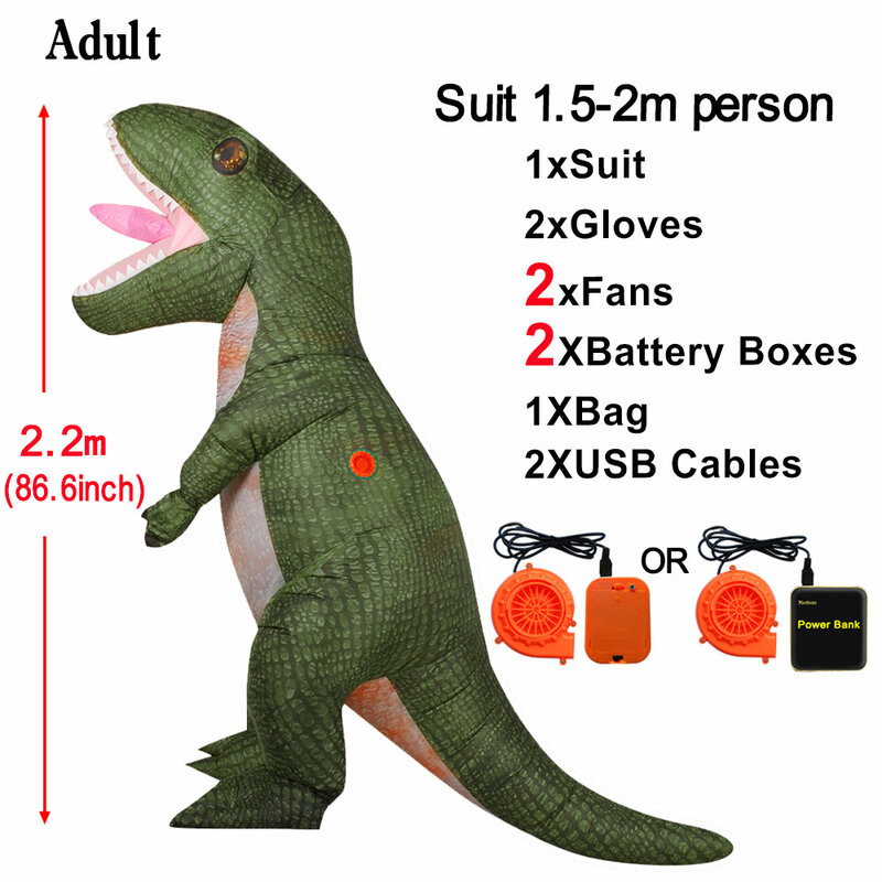 Costumes de dinosaure gonflables pour adultes T REX, déguisement de mascotte t-rex, Costume de Cosplay pour hommes et femmes, Costume de fête d'halloween